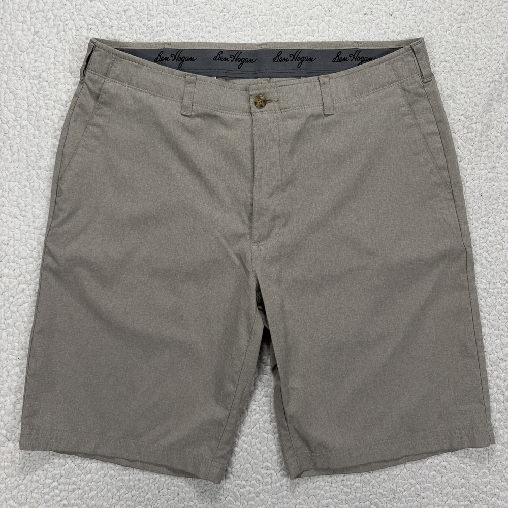 Ben Hogan Golf‎ Shorts Men's 36 Khaki Performance Casual Lightweight Athliesure